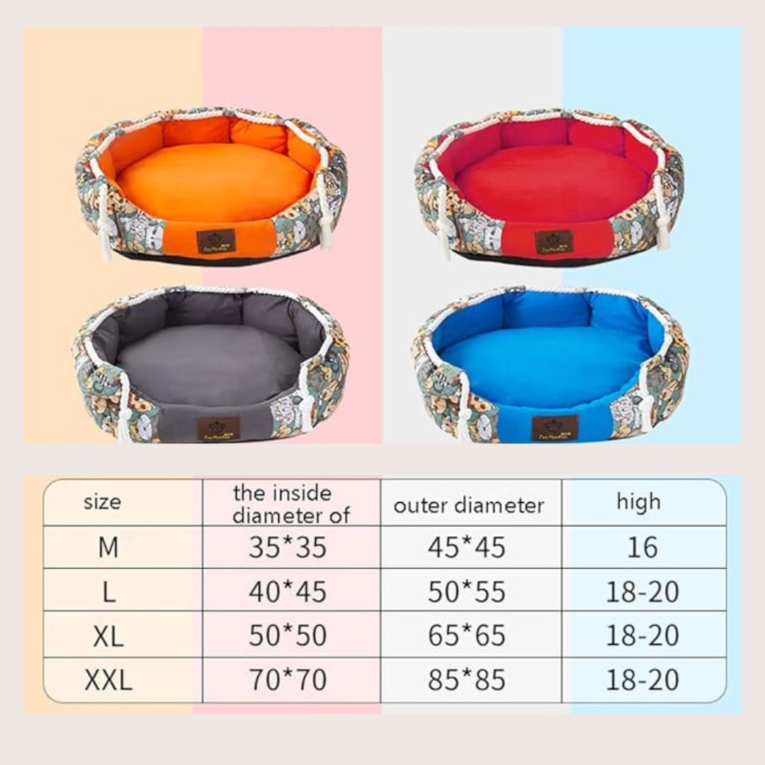 Durable Dog Bed With Pocket Function And Chew Rope