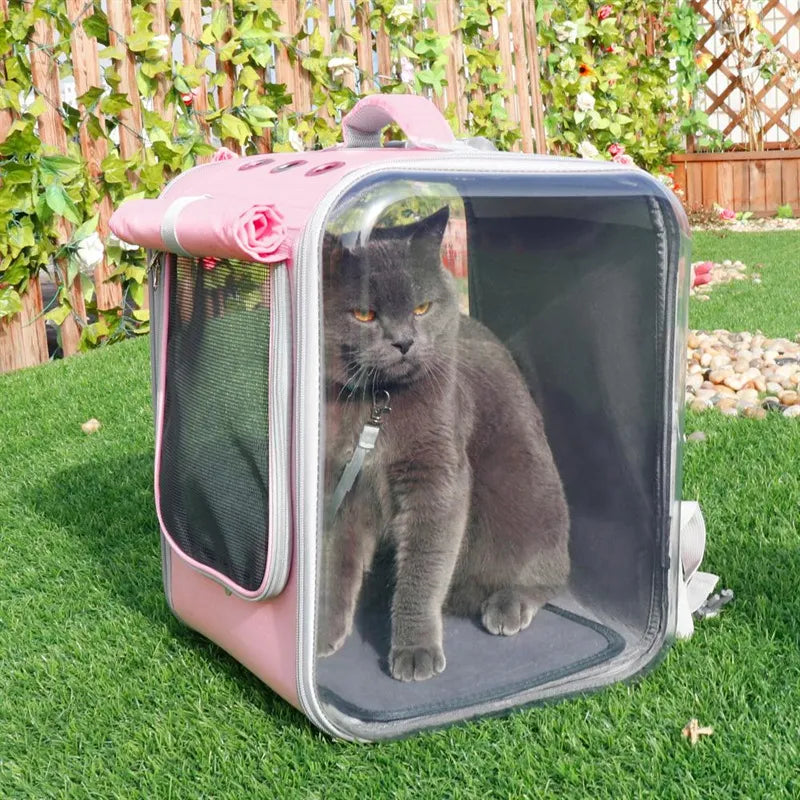 Cat Carrier Bag With Viewing Window - Robust Portable Pet Bag For Traveling