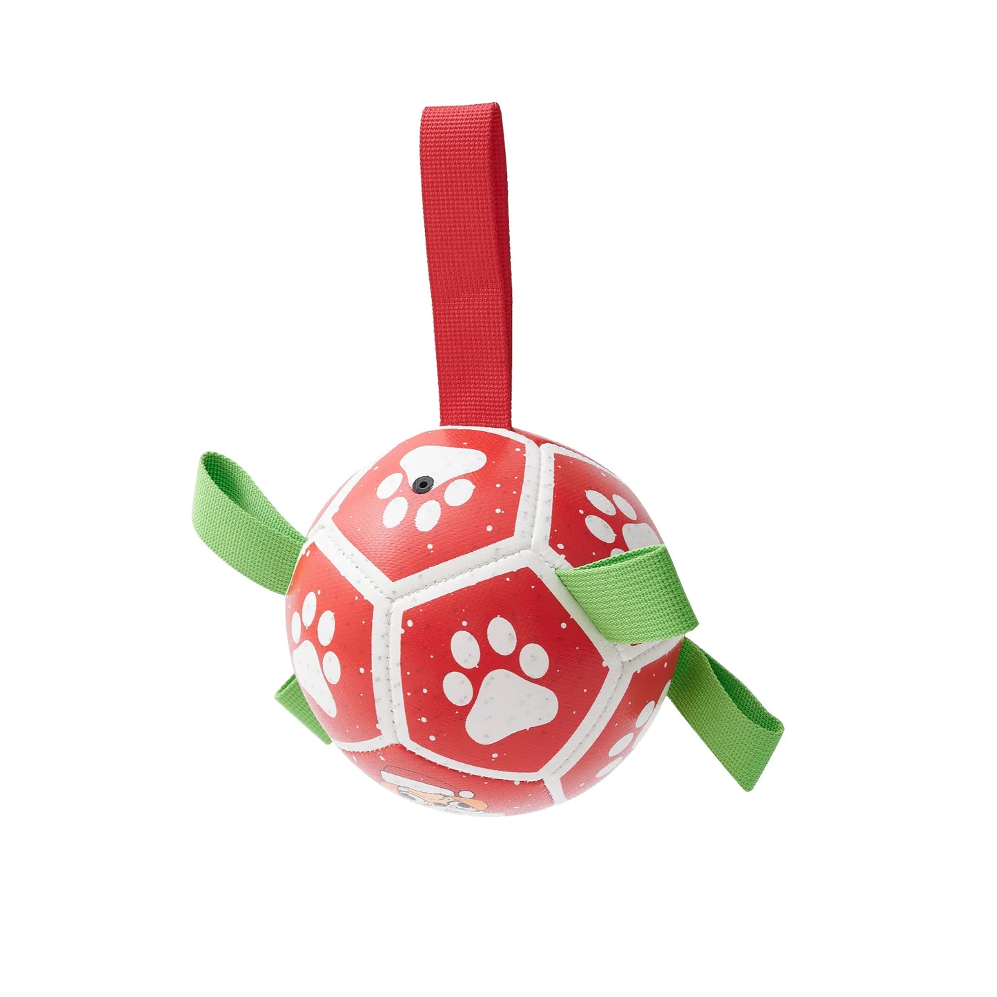 Interactive Ball - Shaped Dog Toy - with Nylon Rope and Handles