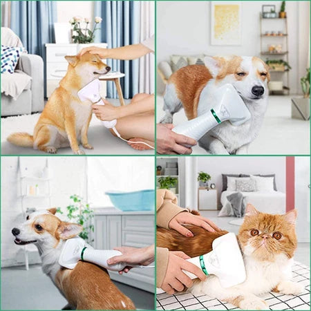 3 - In-1 Multifunctional Pet Comb - Hair Dryer Comb and Massager