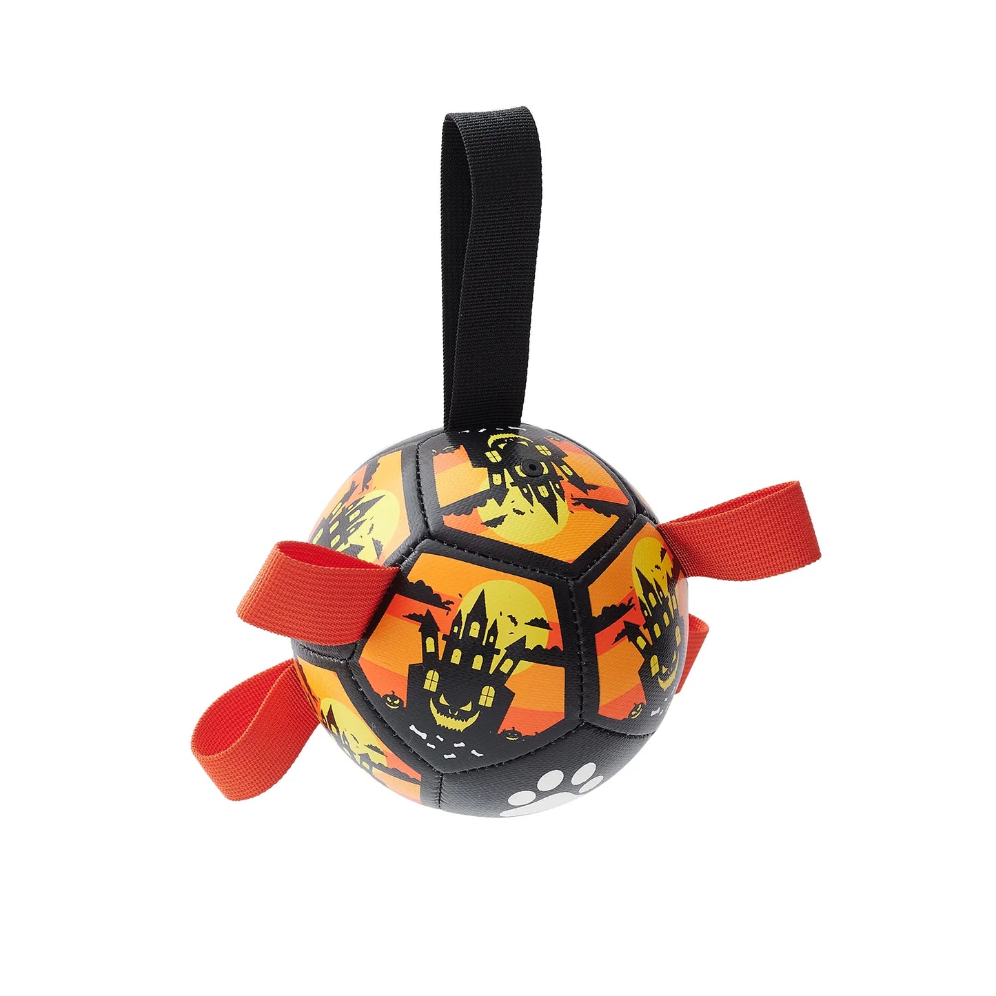 Interactive Ball - Shaped Dog Toy - with Nylon Rope and Handles