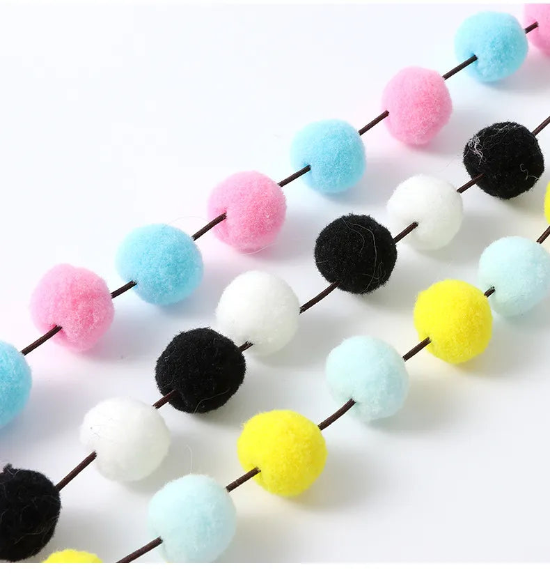 Interactive Cat Toy with Pompoms and Feathers - Play Rod for Cats