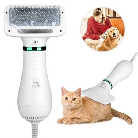 3 - In-1 Multifunctional Pet Comb - Hair Dryer Comb and Massager
