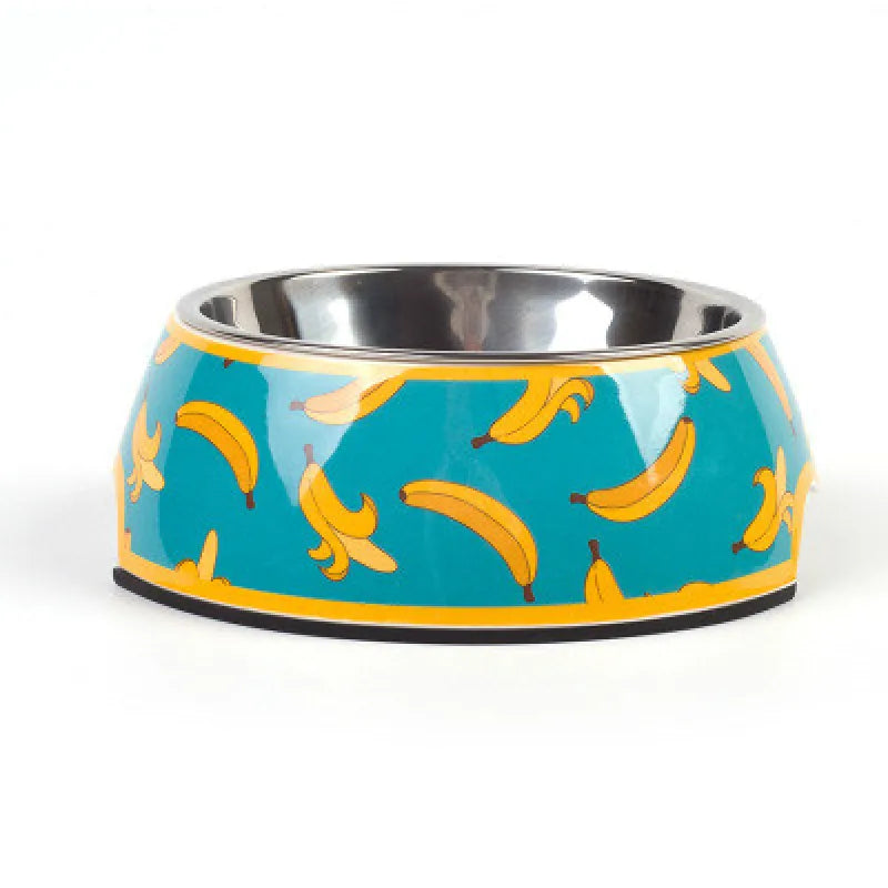 Colourful Pet Food Bowls - With Stainless Steel And Fun Patterns
