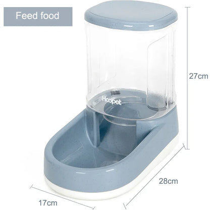 Automatic Food And Water Dispenser For Dogs And Cats With Large Storage Container