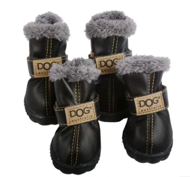 Cozy Dog Snow Boots in Leather Look