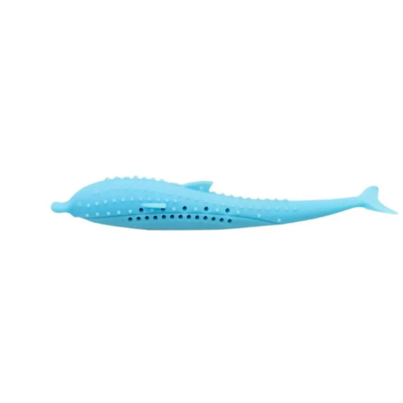 Silicone Pet Toy In Whale Shape Chew Toy For Cats And Small Dogs