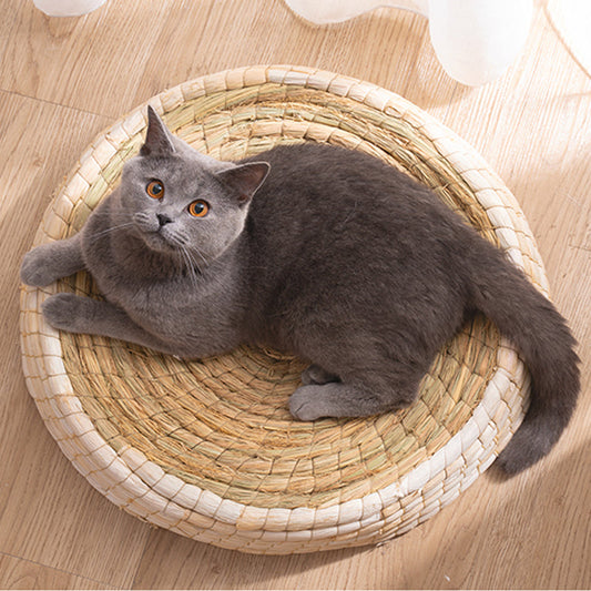 Handmade Cat Nest - Soft Round Pet Bed Made From Natural Materials
