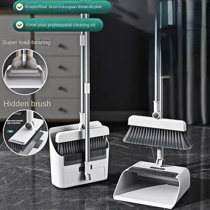 Multifunctional Broom And Dustpan Set