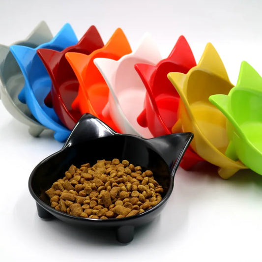 Cat Bowl In Cat Ears Design - Food Bowl For Cats And Dogs