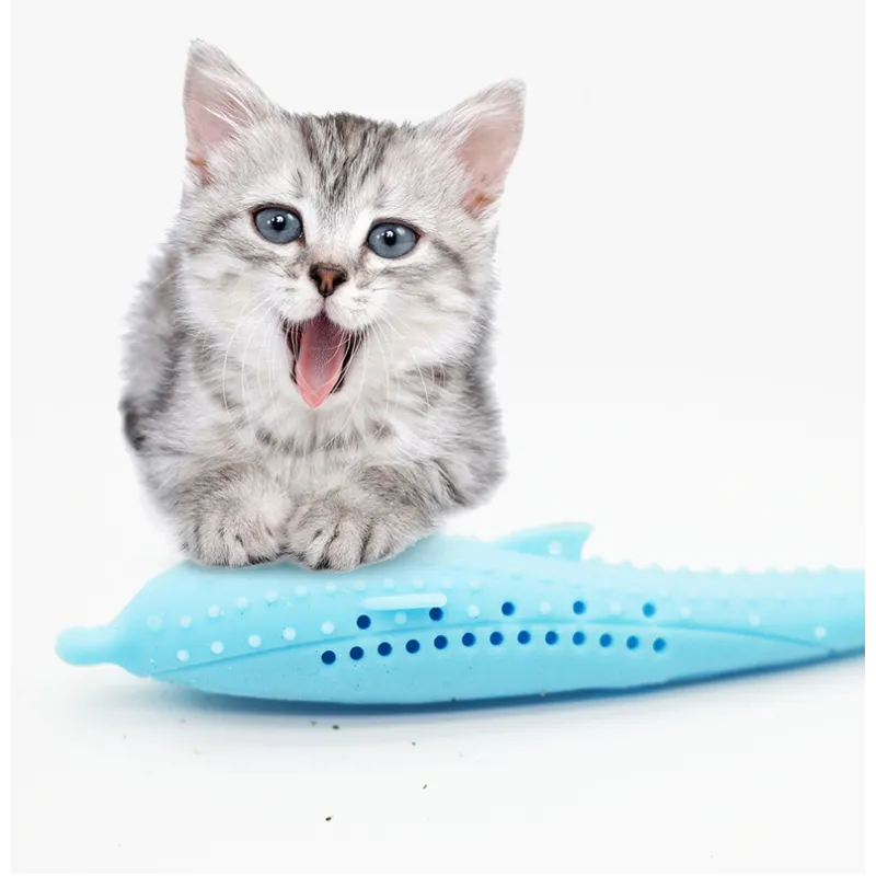 Silicone Pet Toy In Whale Shape Chew Toy For Cats And Small Dogs