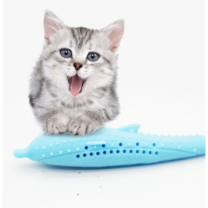 Silicone Pet Toy In Whale Shape Chew Toy For Cats And Small Dogs