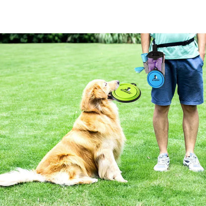 Dog Bag With Foldable Bowl - Portable Bag For Snacks And Accessories