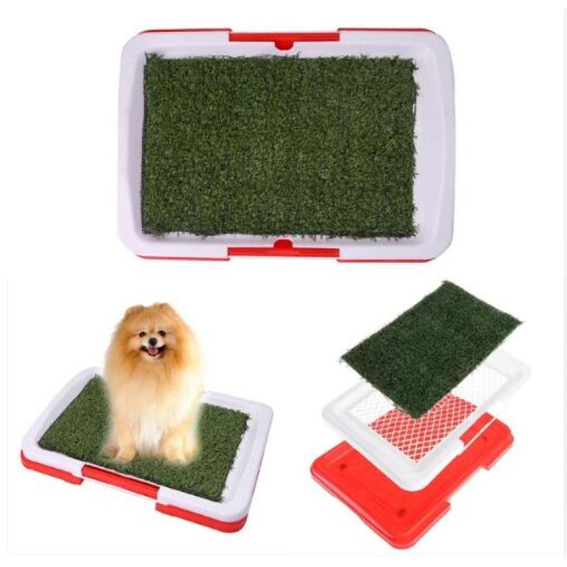 Dog Toilet With Artificial Grass - Non-slip Mat For Indoors And Outdoors