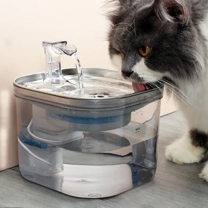 Automatic Drinking Fountain For Cats And Dogs - Quiet Water Dispenser With Filter