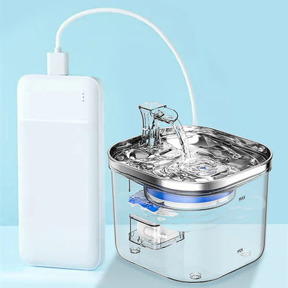 Automatic Drinking Fountain For Cats And Dogs - Quiet Water Dispenser With Filter