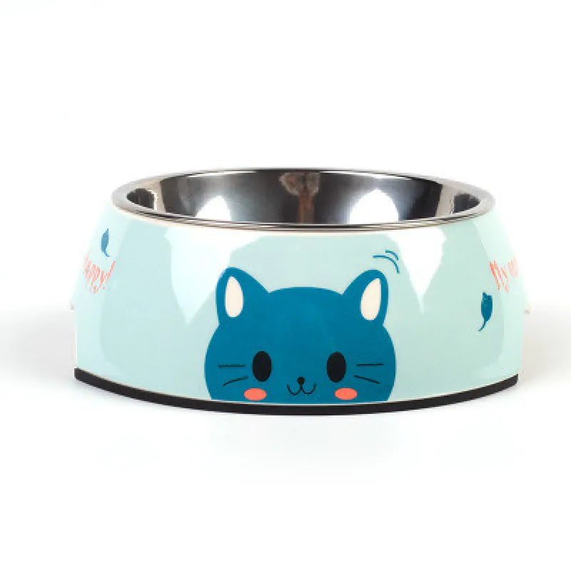Colourful Pet Food Bowls - With Stainless Steel And Fun Patterns