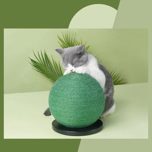 Cat Scratching Ball Made Of Sisal - Scratching Toy For Cats For Claw Care