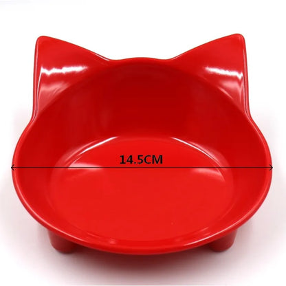 Cat Bowl In Cat Ears Design - Food Bowl For Cats And Dogs