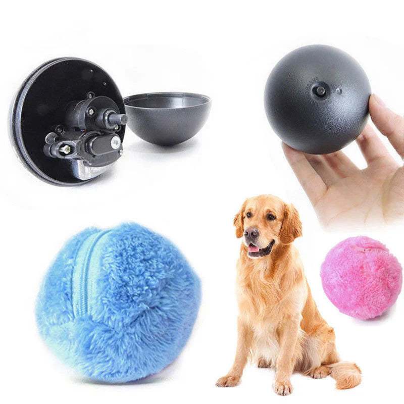 Self-Rolling Dog Toy