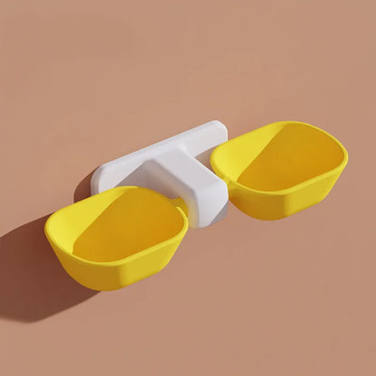 Wall Mount Food And Water Bowls For Pets - Space - Saving And Practical
