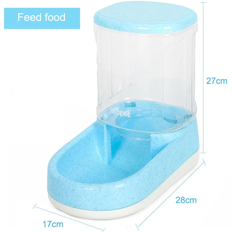 Automatic Food And Water Dispenser For Dogs And Cats With Large Storage Container