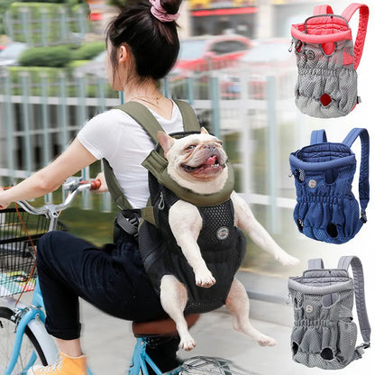 Portable Dog Carrier Backpack - Comfortable And Breathable For Pets