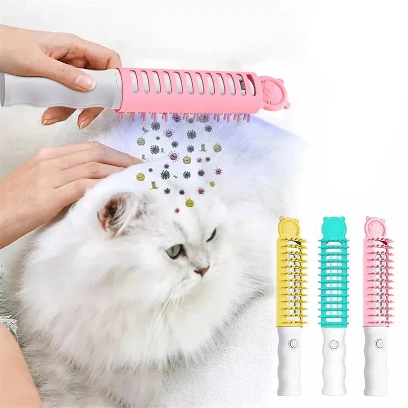 Electric Pet Brush with Heat Technology for Gentle Coat Styling