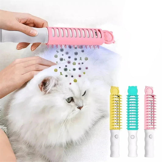 Electric Pet Brush with Heat Technology for Gentle Coat Styling