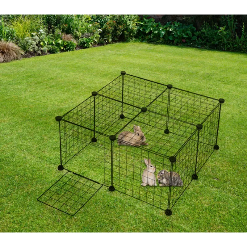 Wire Dog Kennel - Flexible Dog Playpen With Door For Pets