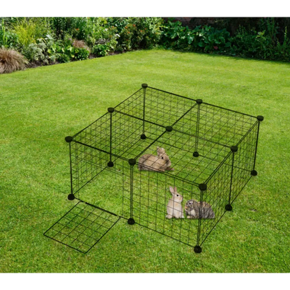 Wire Dog Kennel - Flexible Dog Playpen With Door For Pets