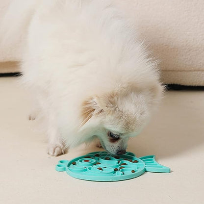 Pet Toy With Food Puzzle - Fish Design Interactive And Stress-Reducing For Dogs And Cats