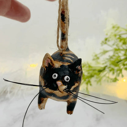 Handmade Cat Christmas Tree Ornament