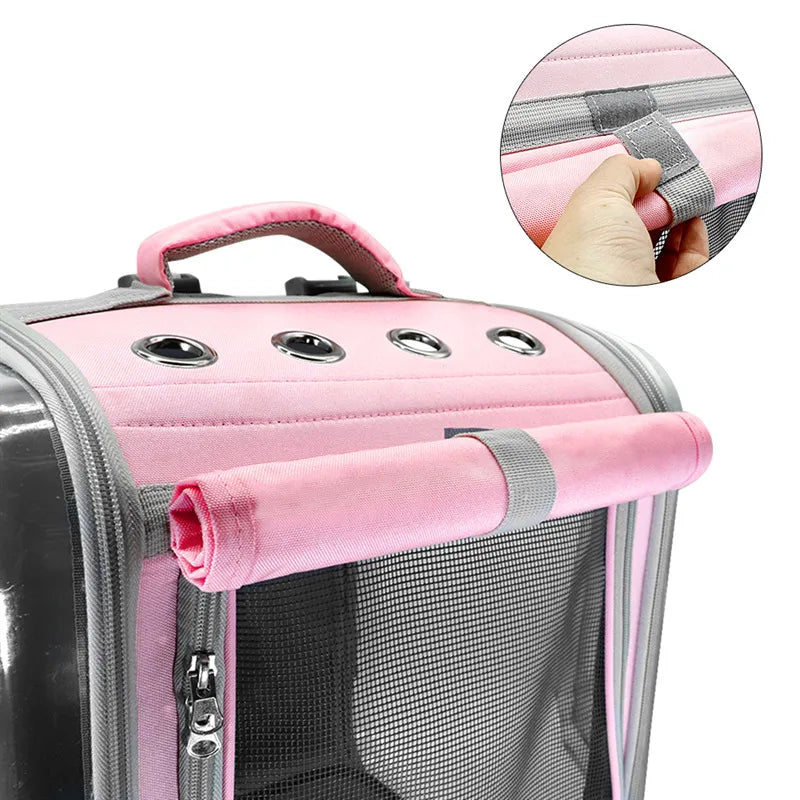 Cat Carrier Bag With Viewing Window - Robust Portable Pet Bag For Traveling
