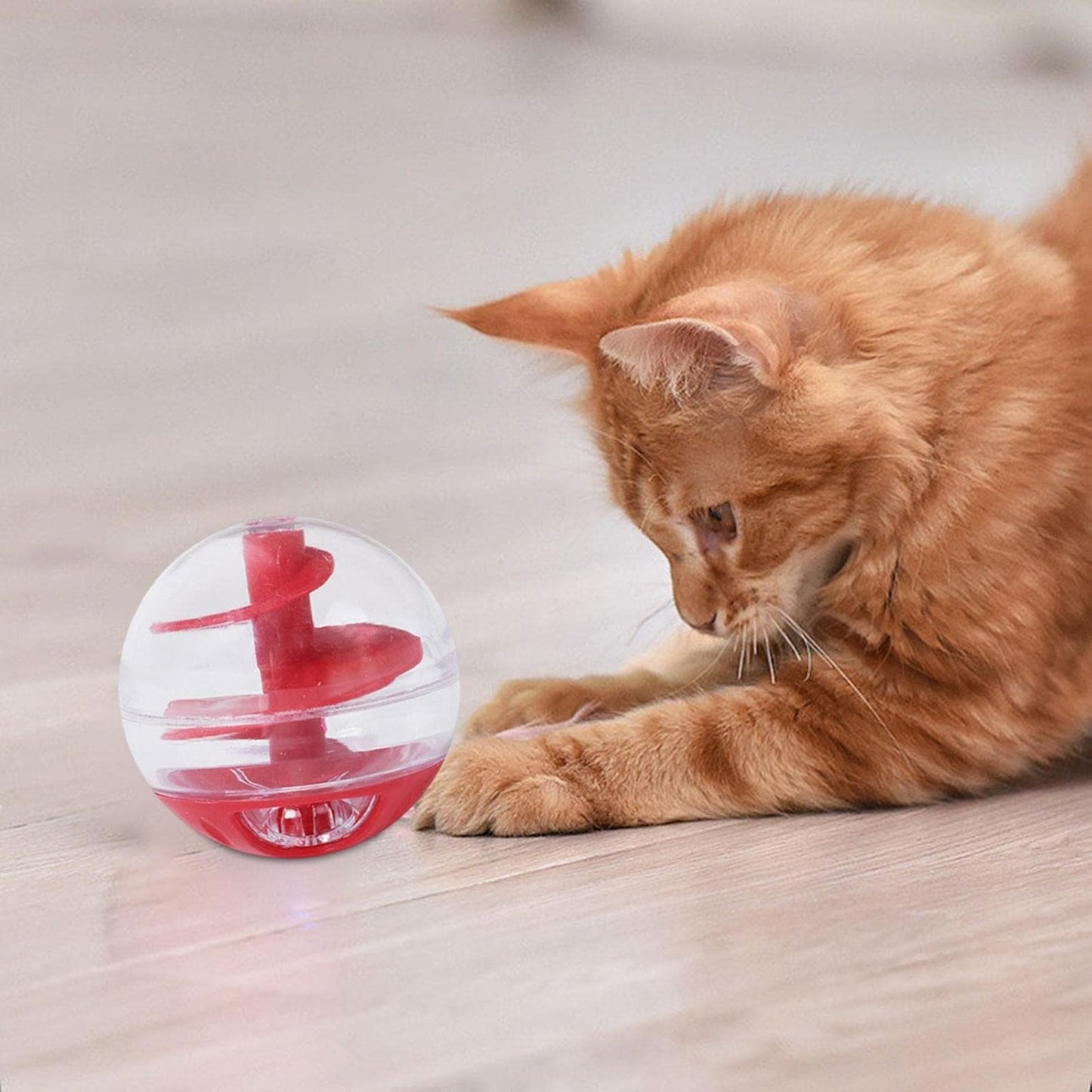 Cat Toy Food Ball - Interactive Treat Dispenser For Learning To Play