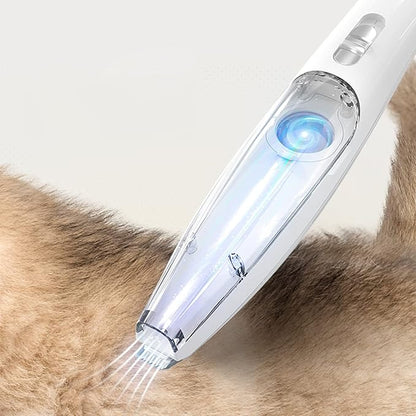 Silent Vacuum Pet Fur Trimmer Device