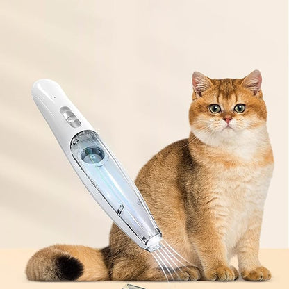 Silent Vacuum Pet Fur Trimmer Device