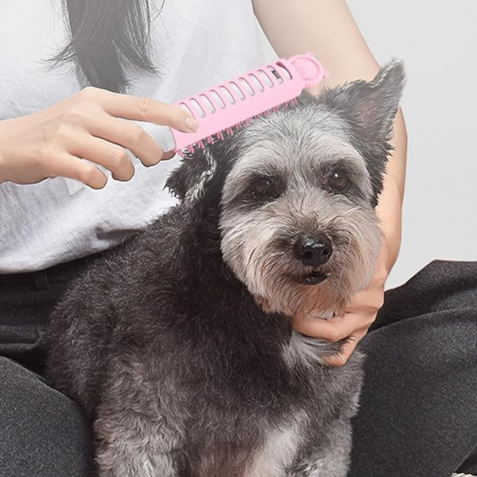 Electric Pet Brush with Heat Technology for Gentle Coat Styling