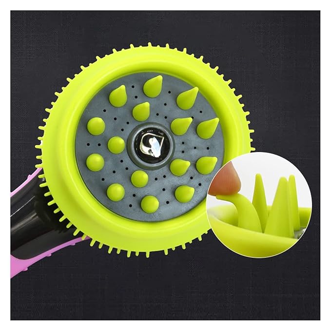 Shower Brush for Dogs with Massage Function and Coat Cleaning