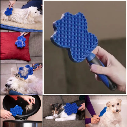 Multifunctional Silicone Dog Brush With Massage Function For Gentle Coat Care