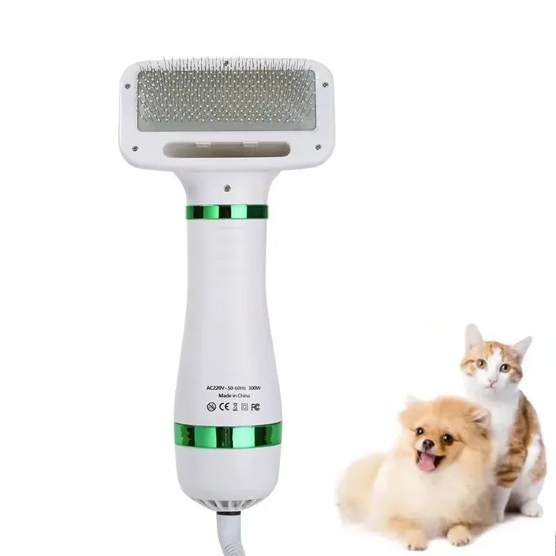 3 - In-1 Multifunctional Pet Comb - Hair Dryer Comb and Massager
