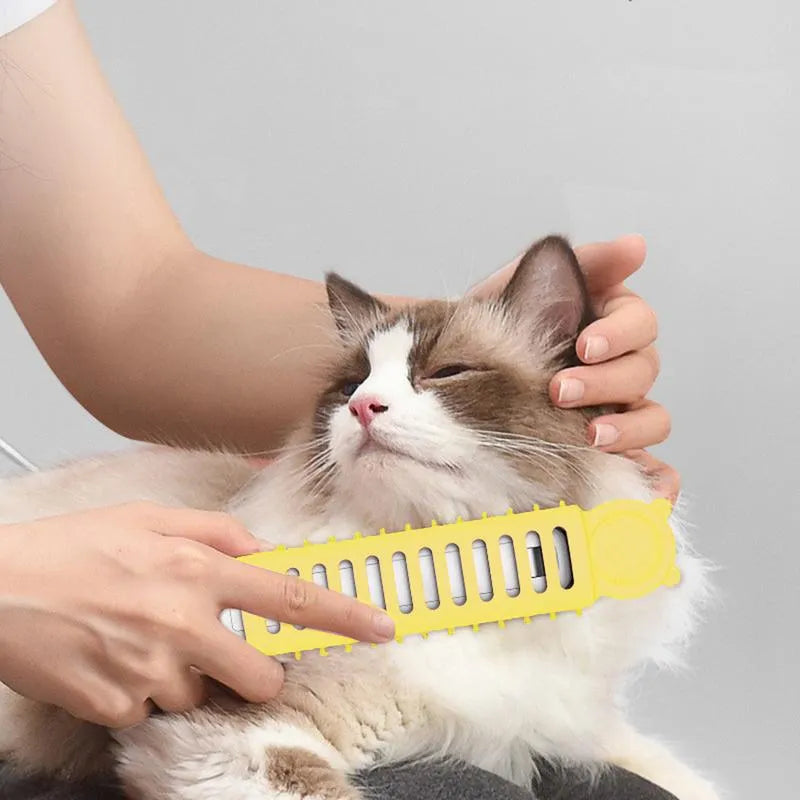 Electric Pet Brush with Heat Technology for Gentle Coat Styling