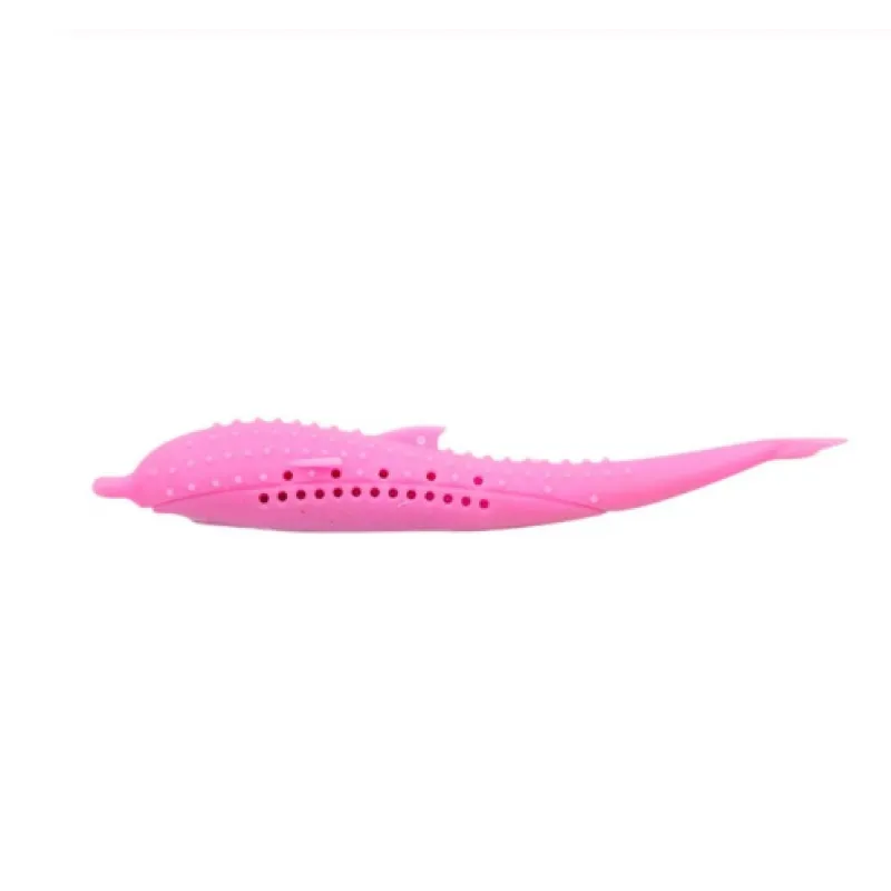 Silicone Pet Toy In Whale Shape Chew Toy For Cats And Small Dogs