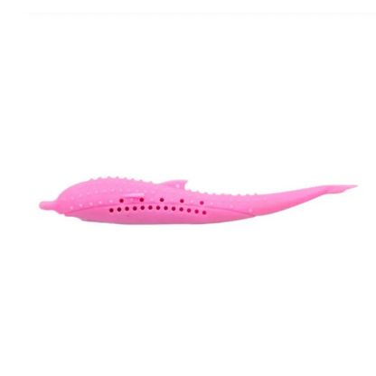 Silicone Pet Toy In Whale Shape Chew Toy For Cats And Small Dogs