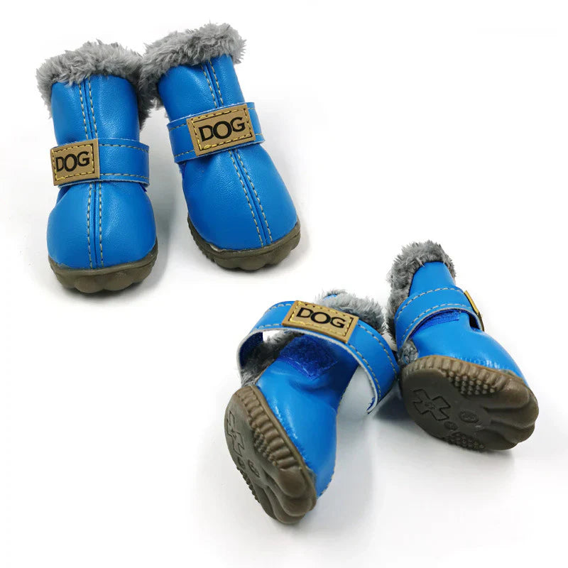 Cozy Dog Snow Boots in Leather Look
