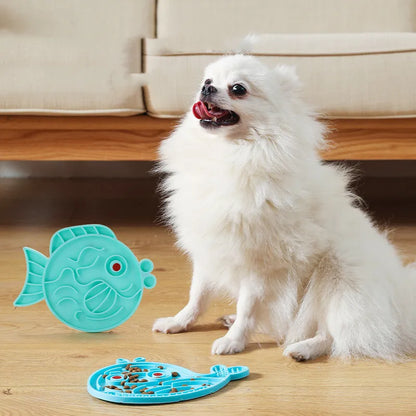 Pet Toy With Food Puzzle - Fish Design Interactive And Stress-Reducing For Dogs And Cats