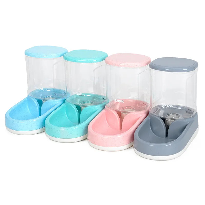 Automatic Food And Water Dispenser For Dogs And Cats With Large Storage Container