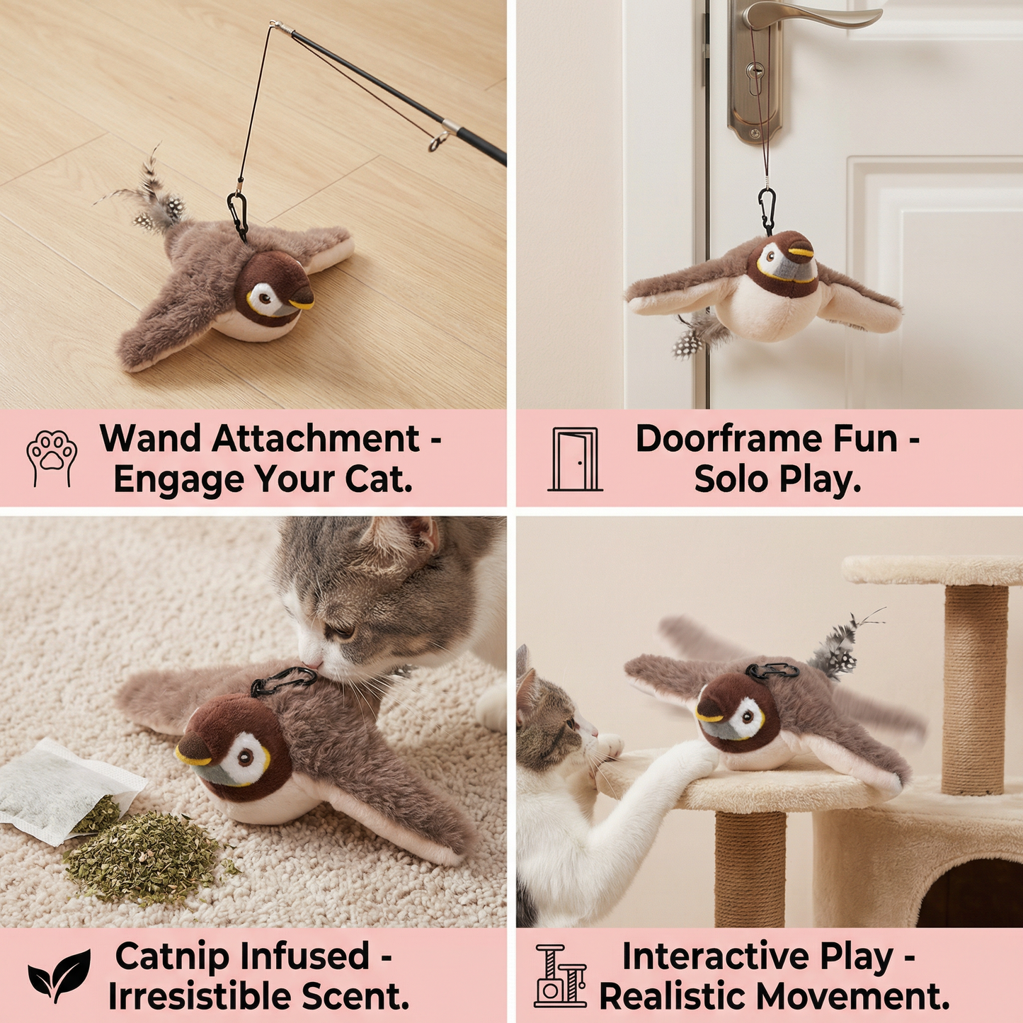 Flapping Bird Cat Toy