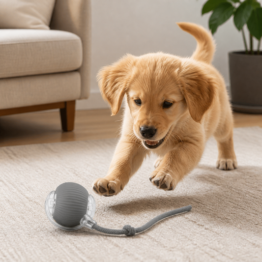 Interactive Play Ball with Tail for Dogs