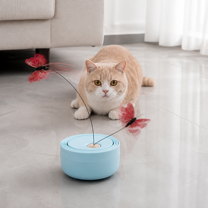 Interactive Butterfly Spinner Cat Toy